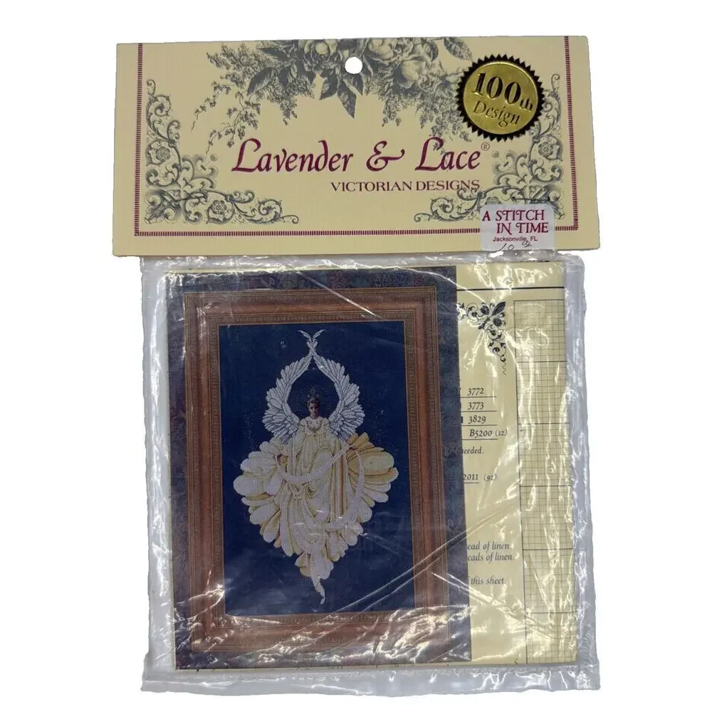 Lavender & Lace Peace Angel Victorian Designs Cross Stich Chart Unused New Open